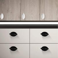 Manija de ventana autoadhesiva de 4 piezas, manija autoadhesiva, manija adhesiva de la puerta Slig para ventana armario cajón gabinete refrigerador auxiliar (blanco + negro) - details 2