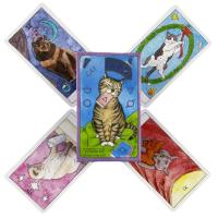 Cartas De Tarot De Gato Lindo Edición De Vistas En Inglés 78 Piezas Juego De Diversión Y Divination Borad Juego De Cartas De Mesa - details 4