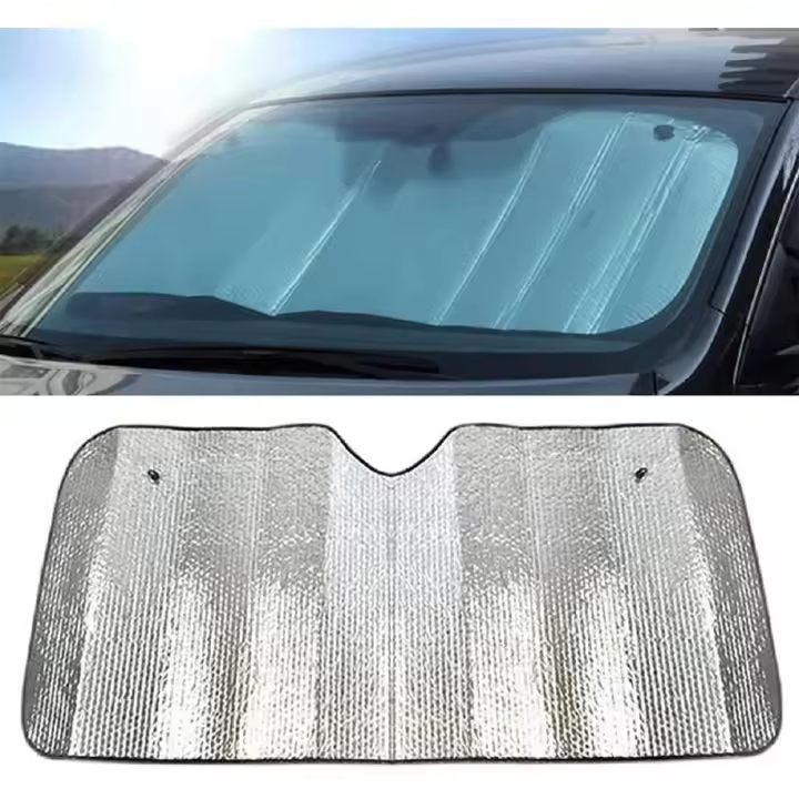Parasol Coche Delantero Plegable Protector Solar de Luna Delantera Parasol Coche para Luna Delantera Plegable. (130x60CM) - 1