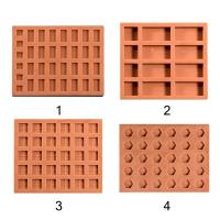 Molde De Silicona Miniatura Roja Para Bloques De Construcción Material De Modelado Casero Moldes De Ladrillos Para Hogar - details 0