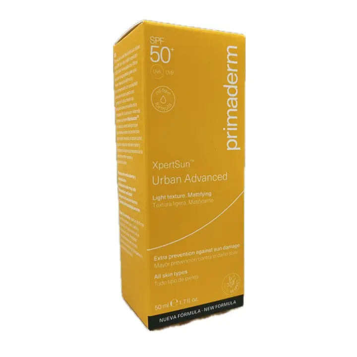 Primaderm XpertSun Urban Advanced SPF 50+ Textura Ligera Matificante Todo Tipo de Pieles 50ml - 1