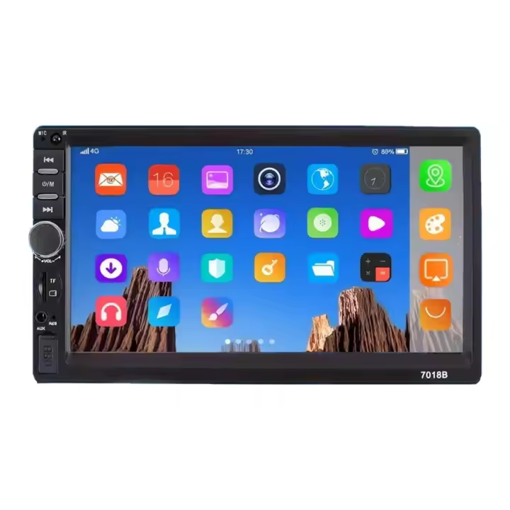 Reproductor de Auto 7 Pulgadas 2Din - CarPlay Inalámbrico/Con Cable, Pantalla LCD de 260.000 Colores, Multimedia System with Cámara Trasera, Mando a Distancia IR, Compatibilidad Total para Varios Vehículos - 1