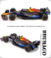 Modelo De Coche De Precisión Bburago 1:24 F1 Red Bull RB19 Gran Premio De Austin SF23 W14 Detallado a Escala Colección Regalo - details 3