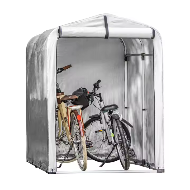 SoBuy Refugio Garaje para Bicicletas Carpas al Aire Libre en Color Plateado 120x176x163 cm KLS11 ES - 1