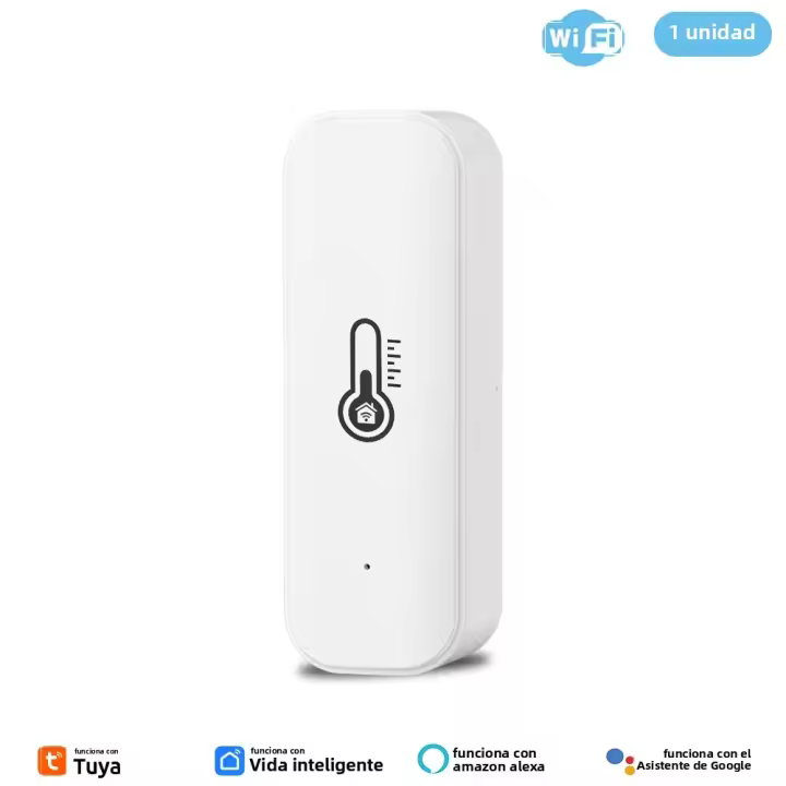 Sensor De Temperatura Y Humedad WiFi Tuya Para Hogar Inteligente Compatible Con Alexa Y Google Assistant Monitor Remoto Smart Life - 1