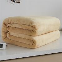 Manta De Felpa Coral Suave Y Cálida Para Camas Faux Fur Mink Tela De Plisado American Style Estilo Invierno Cubierta De Sofá Color Sólido Manta De Viaje Para Adultos - details 10