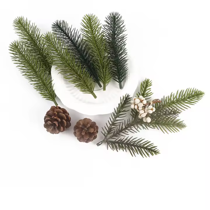 10Pcs Guirnalda De Pino Artificial Para Navidad Decoración De Casa Y Fiesta Arbolado Simulación De Plantas Para Año Nuevo - 1