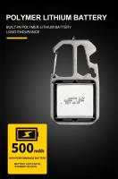 Linterna LED Mini Portátil De Llave De Seguridad Para Camping Exterior Recargable Con Lámpara De Martillo De Mano Y Destornillador - details 10
