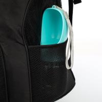 Mochila de Transporte para Mascotas Pequeñas – Ideal para Perros y Gatos | Diseño Transpirable, Correas Ajustables y Tela Resistente al Agua y Arañazos | ¡INCLUYE BEBEDERO PORTÁTIL DE REGALO! - details 1
