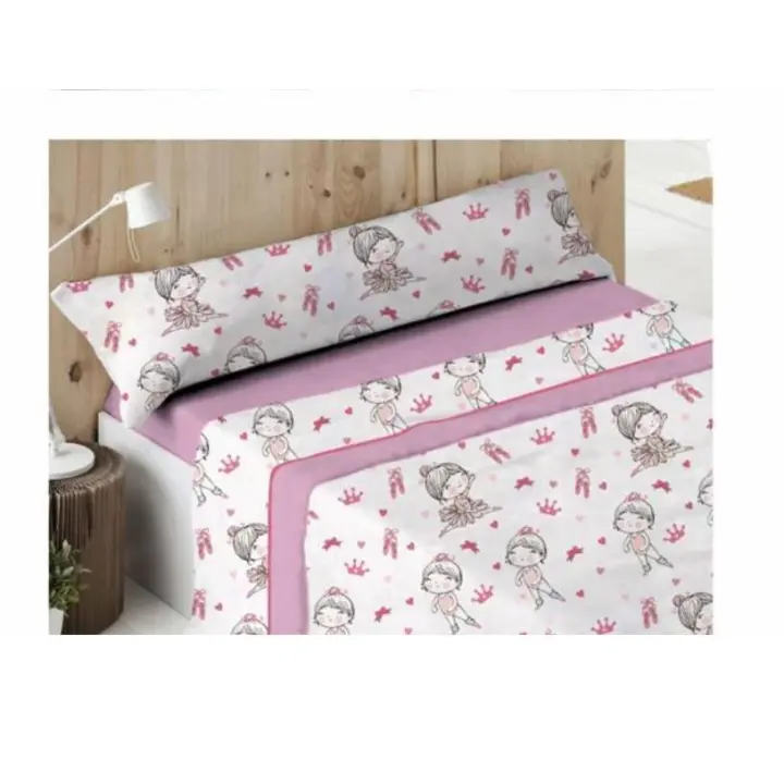 Juego de Sábanas Infantil para Cama 90cm，3 Piezas - 1 Sábanas Bajera Ajustable, 1 Sábana Encimera y 1 Funda de Almohada - 1