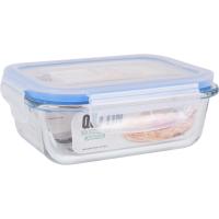 LILI HOME Tupper Fiambrera Hermético de Vidrio de Borosilicato Diseñados con materiales resistentes y un innovador sistema de cierre de aire, son perfectos para usar en el microondas de manera segura, además de conservar la frescura y sabor de tus co - details 7