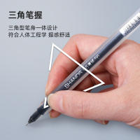 Juego De 12 Bolígrafos De Gel Triangulares 0.5mm En Colores Negro Azul Y Rojo Suministros Escolares Para Estudiantes Y Oficina - details 4