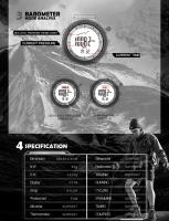 Reloj Digital Para Hombre NORTH EDGE APACHE-46 Deportivo Al Aire Libre Con Altimetro Barometro Y Compas Resistente Al Agua WR50M - details 8