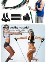 Set De 11 Bandas De Resistencia TPE Para Fitness Con Manijas Y Bolsa De Transporte Cinta Elástica De Entrenamiento Para Piernas Y Tobillos - details 5