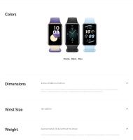 HONOR Band 9  Versión Global Black / Purple / Blue, Diseño de borde de curva | Monitoreo de la salud física | Vida útil de la batería de 14 días - details 19