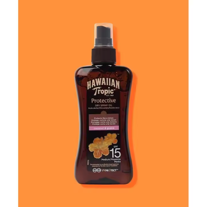 Aceite Solar Protector Bronceador en Spray SPF 15 200 ml Hawaiian Tropic España - 1