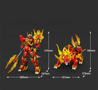 SEMBO Bloques De Construcción Transformables MOC Modelos De Animales Juguetes Para Niños Set De Construcción De Robot DIY Regalos Para Navidad Tamaño Pequeño Compatible Con Lego Material ABS - details 3