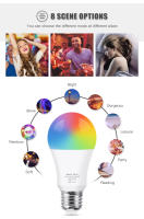 Bombilla LED Inteligente 15W WiFi E27 Control Voceado a Través De Google Home Alexa Tuya Smart Life App RGB Lámpara 110-220V Para Sala De Estar - details 9