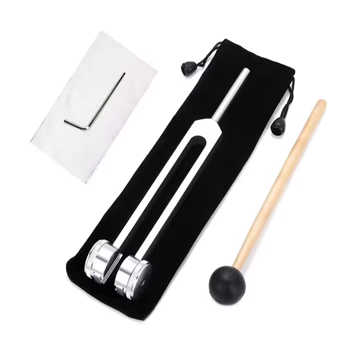 128 Hz Tuning Fork Weighted -acoustic Tuning Fork For Therapy 128 Hz Acoustic Slider Tuning Fork - 1