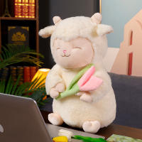 Peluche De Oveja Kawaii Con Tulipes Juguete Suave De Animal De Peluche Decoración Para El Hogar Regalo De Cumpleaños Para Niños - details 1