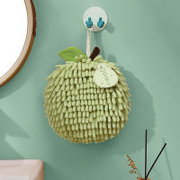 Toallas De Mano De Microfibra Chenille Para Cocina Y Baño Secado Rápido Absorbentes Con Anillas Para Colgar Técnica De Cepillado De Algodón - details 8