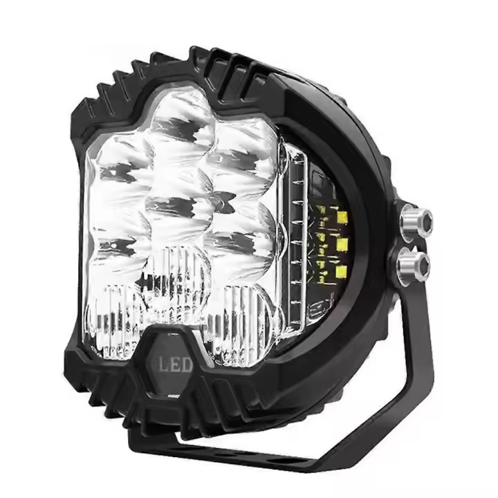 5 Inch 90W Amber Yellow Side Emitting LED Work Light Bar Off-Road Driving Light Spot Flood Combination Driving Light IP67 Waterproof Fog Light - 1