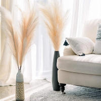 100cm Flores Artificiales De Pampas Boho Decoración Para Hogar Y Fiestas Arreglo Floral Suave De Seda Para Bodas Y Decoración De Mesa - details 2