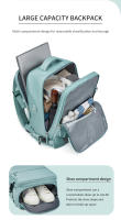Mochila Para Laptop 15.6 Pulgadas Con USB Para Niñas Teenage Girl Mochila De Viaje Con Bolsa Para Zapatos Y Compartimento Para Computadora Material De Nylon - details 4