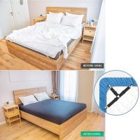 2 PCS Fijadores De Sábanas Elásticos Ajustables Para Colchones Y Sofás Clips De Adaptación Plana Para Cama Material De Poliéster 100% - details 4