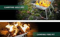 BOPORO Parrilla de Acero Inoxidable Premium 304 - Portátil y Compacta para Camping, Senderismo y Viajes - details 0