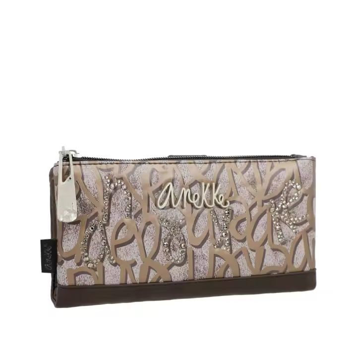 Billetero de tamaño grande Mantle - Anekke Core - Monedero con cierre de cremallera - Múltiples ranuras - Tarjetero extraíble - Material flexible - Ref. 39889-906 - Mide 21 x 10 x 2 cm - 1