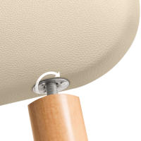 DHOME Cabecero Tapizado Liso Redondeado Polipiel con Patas para Pared Acústicos Cabeceros Absorbentes Cabezal Cama Dormitorio - details 6
