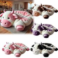Cojín De Silla De Peluche De Forma De Vaca Para Mascotas Gatos Y Perros Almohadas De Decoración Para Habitación Suministros Para Mascotas Cómodo Y Transpirable - details 0