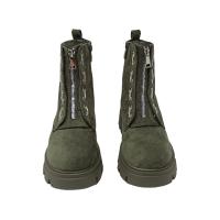 Eva Zorteon- Botín de antelina para  Mujer,  Estilo Militar . Marca TULIPANO . - details 10
