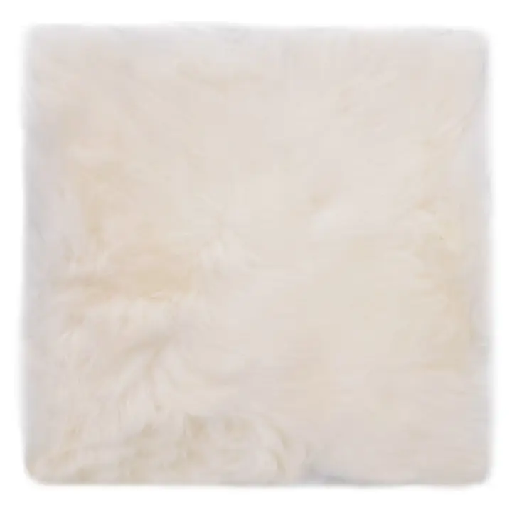 Piel de Oveja Auténtica Blanco 40x40 cm - 1