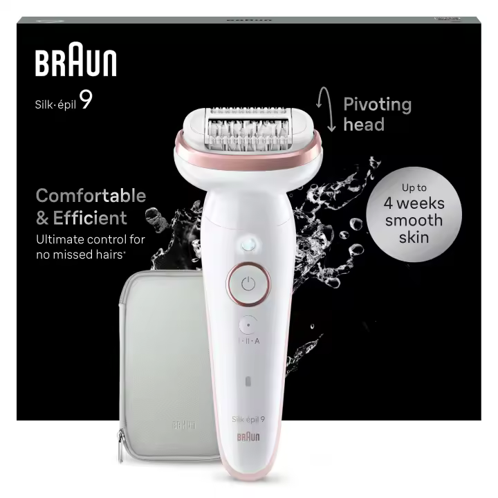 Braun Silk-épil 9 Flex, Depiladora Mujer Eléctrica Cabezal Flexible, En Seco Y Mojado- Disponible modelos 9002, SES9-360 3D, SES9-360 3D Gold, SES9-000. Producto Europeo con Garantía Oficial. - 1
