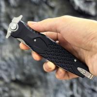 Cuchillo Plegable Táctico HOKC Rocket De Rusia Con Hoja D2 Y Mango G10 Negro Herramienta De Supervivencia Al Aire Libre Cazador Para Camping - details 1