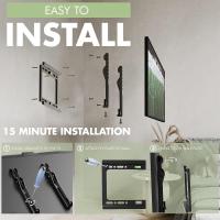 FGNS Soporte de pared universal fijo para monitores o televisores LED, OLED, LCD, Plasma de 26" hasta 42",Soporte de Televisores en Pared con Carga de 45 kg, VESA máx. 400 x 400 mm, Negro - details 3