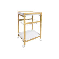 Cesta de almacenamiento con carrito para el hogar, estantería de almacenamiento móvil para el suelo. - details 0