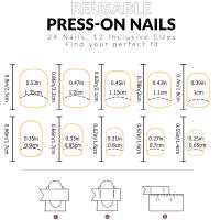 24 Pcs Uñas Postizas Largas Cuadradas En Rosa Brillante Con Patrón De Corazones Para Mujer Y Niña Regalo Ideal Para Fiestas Y Fiesta - details 7