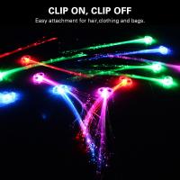 LED Glow Hair Braid Butterfly Light 5/10 Pcs Accesorios De Cabello Colorido Para Fiestas Y Decoración Navidad Para Niños Y Adultos - details 6