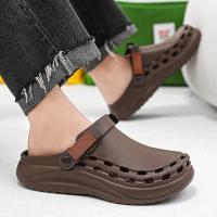 Sandalias Masculinas De Color Sólido EVA Para La Playa Y Viajes Ligeros Y De Secado Rápido Zapatos Casuales Para Hombres - details 3
