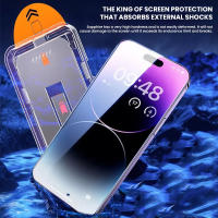 Protector De Pantalla Para iPhone 13 11 12 14 pro Max Mini X XR 15 Vidrio Anti-Spy Resistente a Polvo Y Huellas Oleofóbico 8K Instalación Sin Polvo - details 5