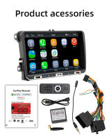 Radio De Coche DuoDton 2din 9'' Pantalla Táctil HD Con CarPlay Para VW Volkswagen Golf Passat Seat Reproductor Multimedia MP5 FM Estéreo Negro - details 14
