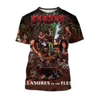 Camiseta 3D Personalizada Exodus Para Hombres Y Mujeres Estilo Hip-Hop Harajuku Callejero Punk Casual Transpirable De Verano - details 8
