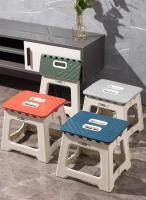 Nueva 2024 Pequeña Y Portátil Silla Plegable De Plástico Para Exteriores Y Camping Silla De Viaje Con Alfombra Ideal Para Picnics Y Regalos - details 0