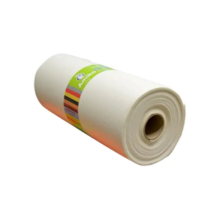 ROLLO DE ALFOMBRA ANTIDESLIZANTE TUPIDA BLANCA AMIKO DE 12Mx61CM - 1