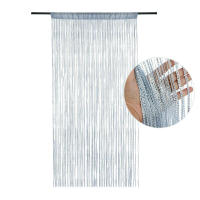 Cortina De Cadena De Perlas 1x2m Cortina De Puerta Con Borlas Divisor De Habitación Decoración De Casa Y Boda Material Plástico Estilo Romano - details 1