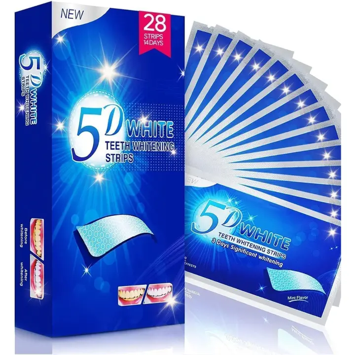 Tiras blanqueadoras dientes blanqueador dental - blanqueadores dentales teeth 28 Piezas whitening strips dientes 14 Tratamientos blanqueamiento dental blancos Seguro para Esmalte Refresca Respiración - 1