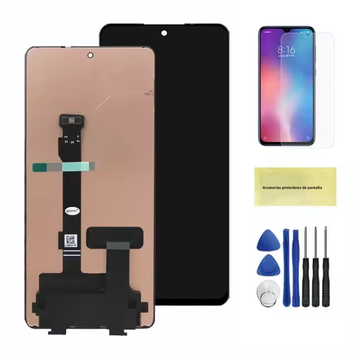 Pantalon LCD y digitalizador táctil para xiaomi poco X5 pro 22101320G 22101320I con marco pieza de repuesto compatible con poco X5 pro - 1